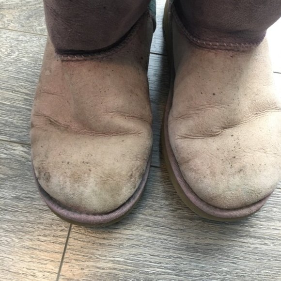 UGG Patchwork Classic Short Boots Purple/Pink/Teal - Picture 11 of 11